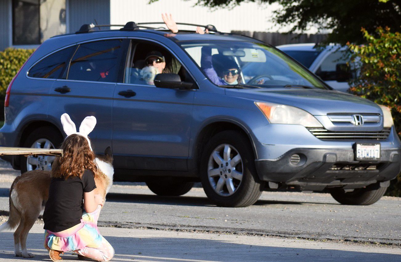 Clancey Cooper of Los Alamos enjoys the town parade.